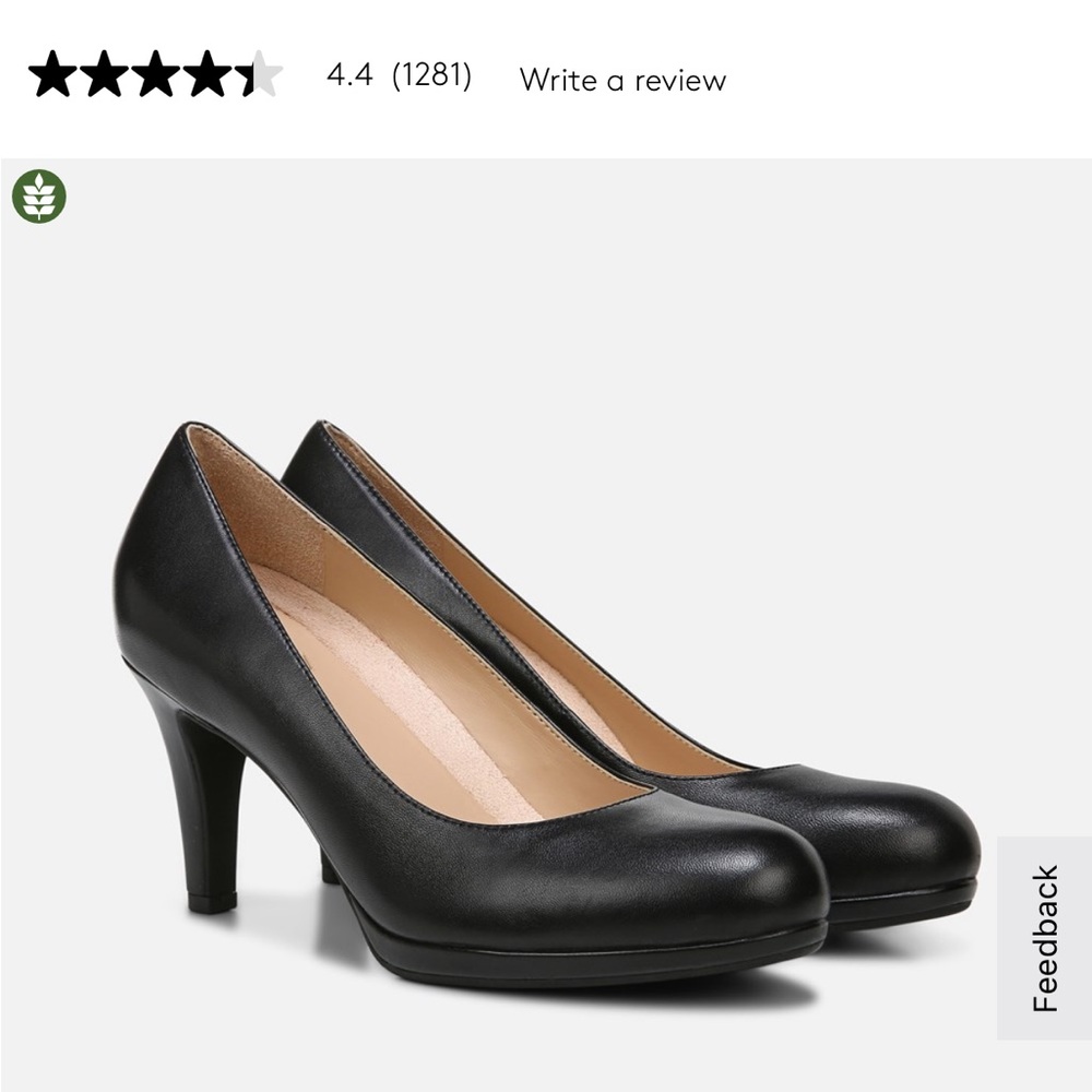 NEW Naturalizer Black Heels Classic Pumps with Medium Heel